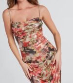 Best For Last Floral Metallic Midi Dress - Image 4