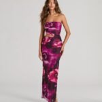 Stunning Favorite Strapless Cutout Floral Maxi Dress
