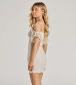 Lovely Look Cold Shoulder Bodycon Lace Mini Dress - Image 2
