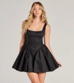 Sugar And Spice Sleeveless Tie-Back Skater Dress - Image 6