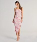 Blossom In Style Mesh Floral Midi Dress - Image 13
