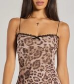 Spot On Style Leopard Print Midi Dress - Image 3