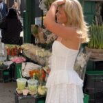 Pretty Days Ahead Ruffle Eyelet Skater Dress