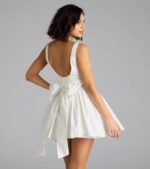Sugar And Spice Sleeveless Tie-Back Skater Dress - Image 15