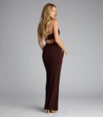 Savor The Moment Halter Cutout Maxi Dress - Image 3