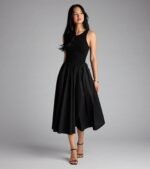 Romantic Sunny Days Crew Neck Poplin Midi Dress - Image 5