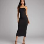 That Girl Energy Cutout Tube Midi Dress