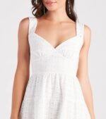 Favorite Darling Eyelet Lace V-Neck Dress - Image 4