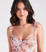 Enchanting Entrance Chiffon Floral Maxi Dress - Image 4