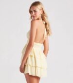 Sunset Happy Hour Ruffled Skater Dress - Image 2