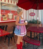 Life's A Picnic Sweetheart Lace Gingham Mini Dress - Image 8