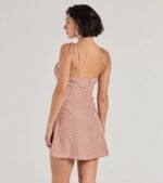 Perfectly Poised Sweetheart Polka Dot A-Line Dress - Image 2