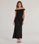 Casual Chic Ruched Ribbed Knit Maxi Dress - Image 11