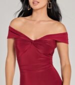 Elevated Chic Off-The-Shoulder A-Line Mini Dress - Image 8