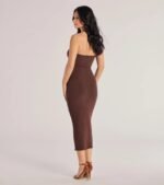 She's The Main Rib Knit Strapless Midi Dress - Image 19