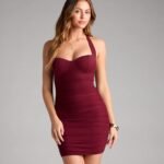 Always Effortless Halter Bodycon Mini Dress
