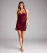 Always Effortless Halter Bodycon Mini Dress - Image 3