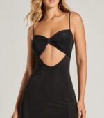 Adorable Chic Bow Cutout Bodycon Mini Dress - Image 10