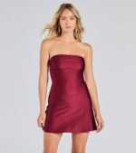 So Your Vibe Strapless A-line Mini Dress - Image 15