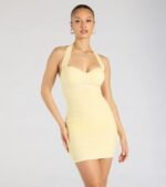 Always Effortless Halter Bodycon Mini Dress - Image 5