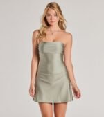 So Your Vibe Strapless A-line Mini Dress - Image 33