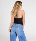 Routinely Cute Halter Knot Crop Top - Image 3