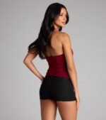 Routinely Cute Halter Knot Crop Top - Image 20