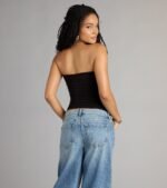 Knot Your Average Tube Cutout Crop Top - Image 6