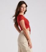 Casual Slay Knit Crop Top - Image 17