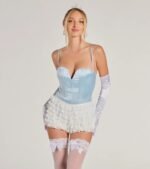 Happily Ever After Satin Bustier Bodysuit - Image 4