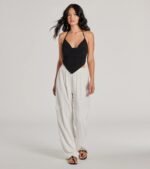 Sunny Day Cute Halter Open Back Crop Top - Image 7