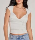 New Fave Cap Sleeve Mid-Length Knit Top - Image 4