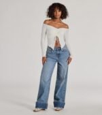 Adorable Flirt Off-The-Shoulder Knit Top - Image 7