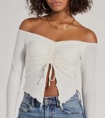 Adorable Flirt Off-The-Shoulder Knit Top - Image 8