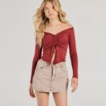 Adorable Flirt Off-The-Shoulder Knit Top