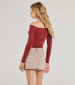 Adorable Flirt Off-The-Shoulder Knit Top - Image 2