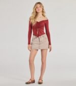 Adorable Flirt Off-The-Shoulder Knit Top - Image 3