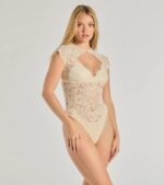 Sultry Glam Cutout Lace Bodysuit - Image 2