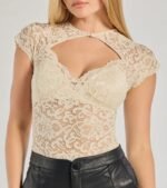 Sultry Glam Cutout Lace Bodysuit - Image 5