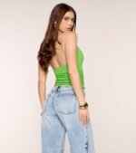 Feel The Vibes Halter V-Neck Crop Top - Image 31