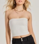 Daytime Perfect Strapless Tube Crop Top - Image 3