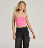 Daytime Perfect Strapless Tube Crop Top - Image 5