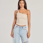 Cutely Charming One-Shoulder Crop Top