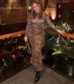 Bold Aura Leopard Print Knit Crop Top - Image 2