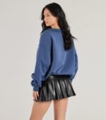 90 Graphic Oversized Pullover Sweatshirt - Image 3