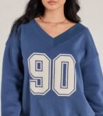 90 Graphic Oversized Pullover Sweatshirt - Image 5
