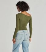 Chic Detail Off-Shoulder Long Sleeve Top - Image 6