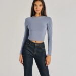 Elevated Staple Open Back Long Sleeve Top