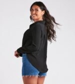 Chic Bliss Long Sleeve Button Up Top - Image 7