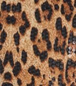 Wild Sparkle Leopard Print Sequin Crop Top - Image 4